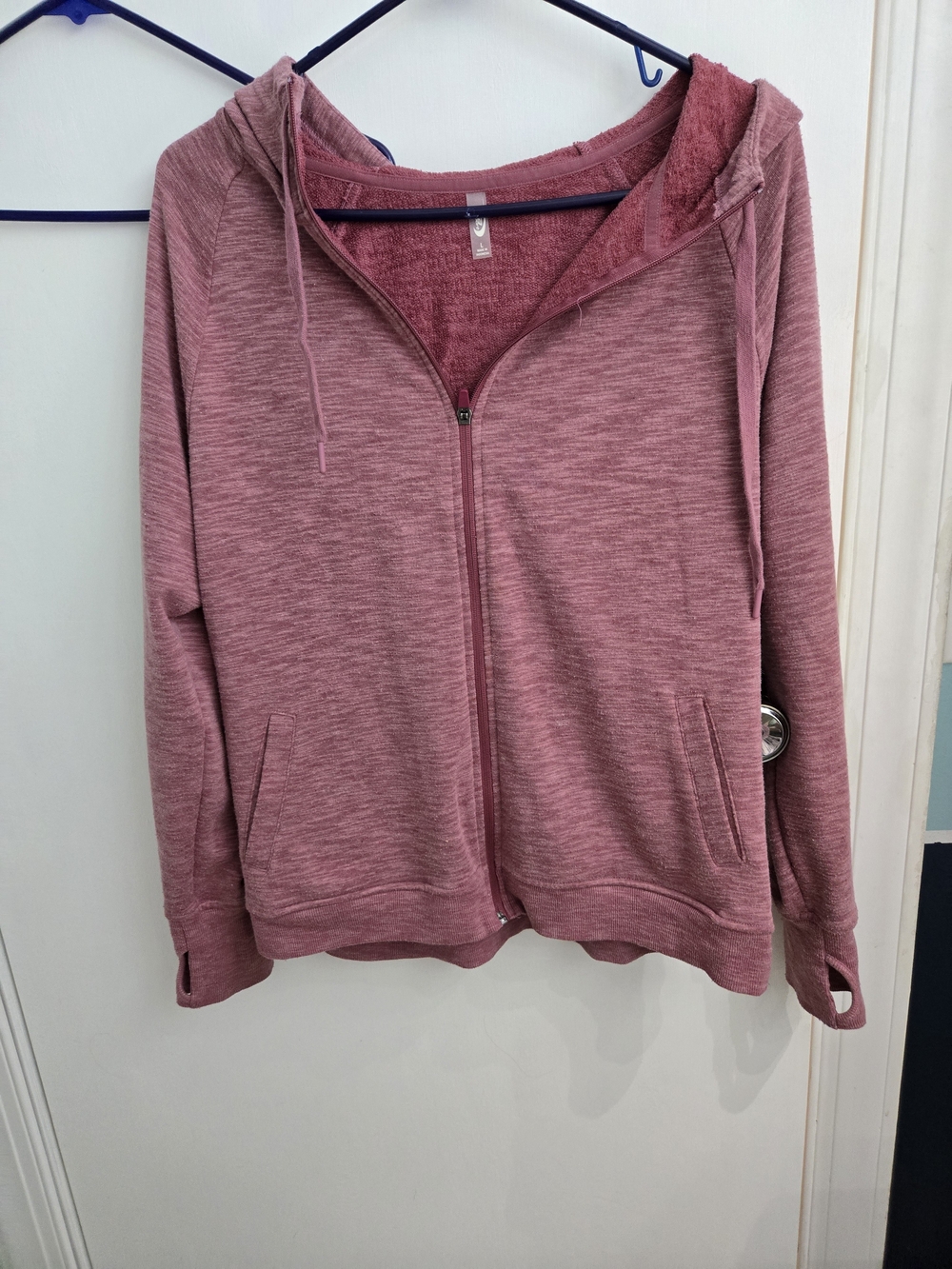 MT Dusty Rose Full-Zip Hooded Sweatshirt